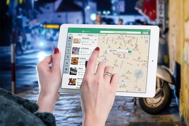 map on tablet